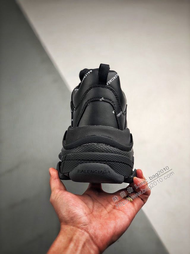 Balenciaga經典款男女鞋 巴黎世家頂級版本Triple S大底LOGO老爹鞋 Balenciaga情侶款老爹鞋  hdbl1218